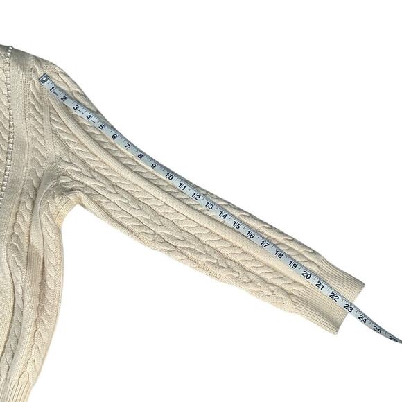 ESCADA by MARGARETHA LEY 100% New Wool Size 42 Cream Tight Knit With Pearls - Picture 12 of 16